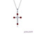 Lafonn March Birthstone Cross Necklace