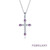 Lafonn January Birthstone Cross Necklace