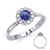 White Gold Sapphire & Diamond Ring in 14K White Gold  C5845-SWG