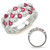 White Gold Ruby & Diamond Ring in 14K White Gold  C5776-RWG