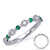 White Gold Emerald & Diamond Ring in 14K White Gold   C8148-EWG