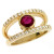 Ruby & Diamond Ring in 14K Yellow Gold  C5711-R