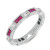 Ruby & Diamond Band in 14K White Gold  C4078-RWG