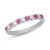 Pink Sapphire & Diamond Band in 14K White Gold  C6708-SPWG