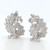 14KT White Gold Round Cut Diamond Vintage Style Earrings 2.30 CTW