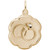 Wedding Rings Scalloped Disc Rembrant Charm