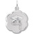 Graduation Cap Scalloped Disc Rembrant Charm