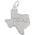 Texas Map Rembrant Charm