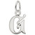 Curly Initial G Accent Rembrant Charm