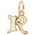 Curly Initial R Accent Rembrant Charm