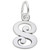 Curly Initial S Accent Rembrant Charm