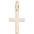 Small Plain Cross Rembrant Charm