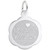 Granddaughter Scalloped Disc Rembrant Charm