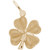 Four Leaf Clover Rembrant Charm