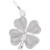 Four Leaf Clover Rembrant Charm