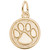 Small Paw Print Rembrant Charm