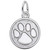 Small Paw Print Rembrant Charm