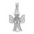 14KT Gold  White Gold Angel Pendant