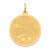 14KT Gold  Merry Christmas Disc Charm