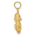 14KT Gold  Polished 3-D Teddy Bear Charm