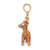 14KT Gold  3-D Enamel Red Nosed Reindeer Charm