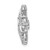 14KT Gold  White Gold 1/6ct. Vibrant Moving Diamond Snowflake Chain Slide