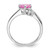 Sterling Silver Created Pink Sapphire and Diamond Heart Ring RLS6160/CRPKSA-SSAAB