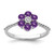 Gemstone and Diamond Floral Ring