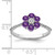 Gemstone and Diamond Floral Ring