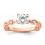 14K Rose Gold Lab Grown Diamond VS/SI GH, Semi-mount Engagement Ring RM9100E-100-7RLG