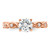 14K Rose Gold Lab Grown Diamond VS/SI GH, Semi-mount Engagement Ring RM9100E-100-7RLG
