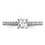 14K White Gold Lab Grown Diamond VS/SI GH, Semi-mount Eng Ring RM6634E-075-5WLG