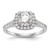 Diamond Halo Semi-Mount Engagement Ring s