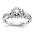 Diamond Peg Set Halo Semi-mount Engagement Ring s