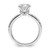 True Origin White Gold 1/3 carat Lab Grown Diamond VS/SI D E F Semi Mound Round Engagement Ring RM8588-225-WLD