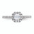 Asscher Halo Diamond Semi-mount Engagement Ring sRM2060E-037-WAA