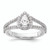Pear Halo Diamond Semi-mount Engagement Ring s