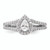 Pear Halo Diamond Semi-mount Engagement Ring s