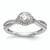 Diamond Halo Semi-Mount & Complete Engagement Ring sRM2174E-050-WAA