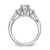 3-Stone Peg Set Semi-mount Engagement Ring s