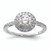 Diamond Halo Semi-Mount & Complete Engagement Ring sRM2105E-025-WAA