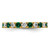 Lab Grown Diamond & Created Emerald Eternity Band