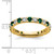 Lab Grown Diamond & Created Emerald Eternity Band