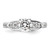 14K White Gold Lab Grown Diamond VS/SI GH, Semi-mount Engagement RinRM9063E-100-WLG