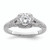 Diamond Halo Semi-Mount Engagement Ring sRM2227E-050-WAA