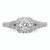 Diamond Halo Semi-Mount Engagement Ring sRM2227E-050-WAA