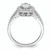 14K White Gold Vintage Halo (Holds 1/2 carat (5.2mm) Oval Center) 1/2 carat Diamond Semi-mount Engagement Ring RM8723E-050-WAA