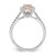 14k White Gold Round Morganite Center Diamond Halo Engagement Ring RDB2612ER4/MOR-4WAAA