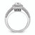 14K White Gold Halo Plus (Holds 1/2 carat (5.2mm) Round Center) 1/2 carat Diamond Semi-Mount Engagement Ring RM8872E-050-WAA