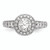 Diamond Halo Semi-Mount Engagement Ring sRM2118E-075-WAA